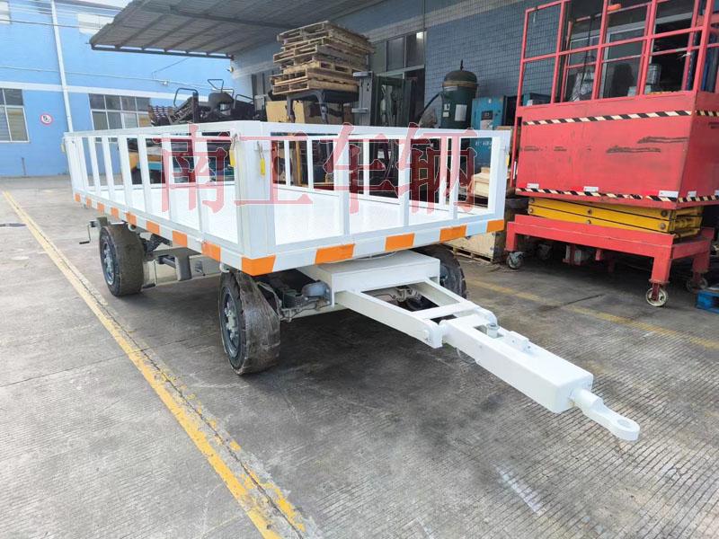 3吨半岛（中国）牵引工具拖车 带护栏减震刹车功能